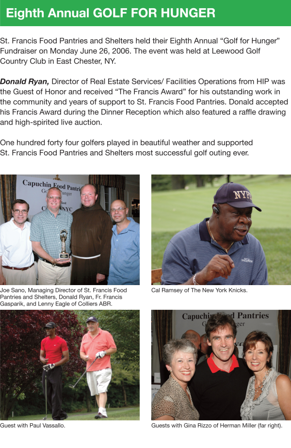 Fundraising - Golf for Hunger & Pool Party 2006