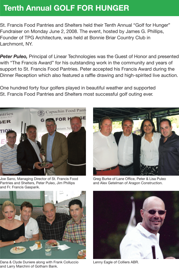 Fundraising - Golf for Hunger & Pool Party 2008