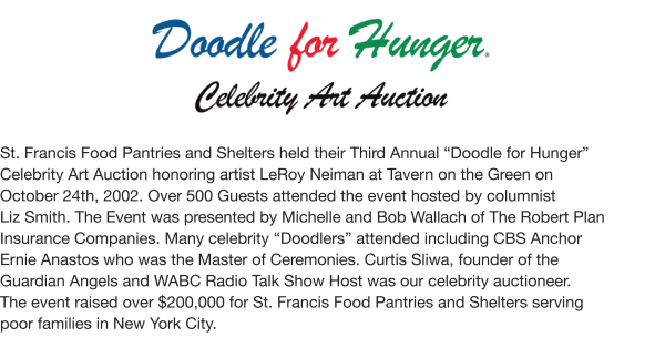 Fundraising - Doodle For Hunger III, 2002